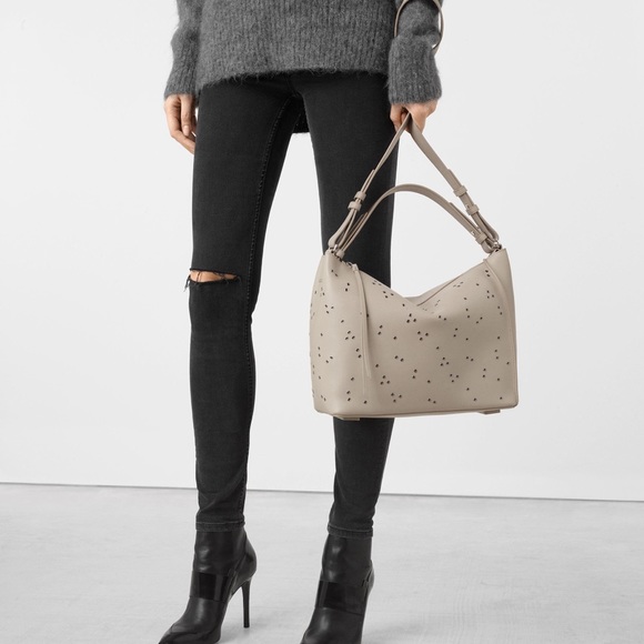 All Saints Handbags - All Saint Junai Studded Convertible Leather Bag